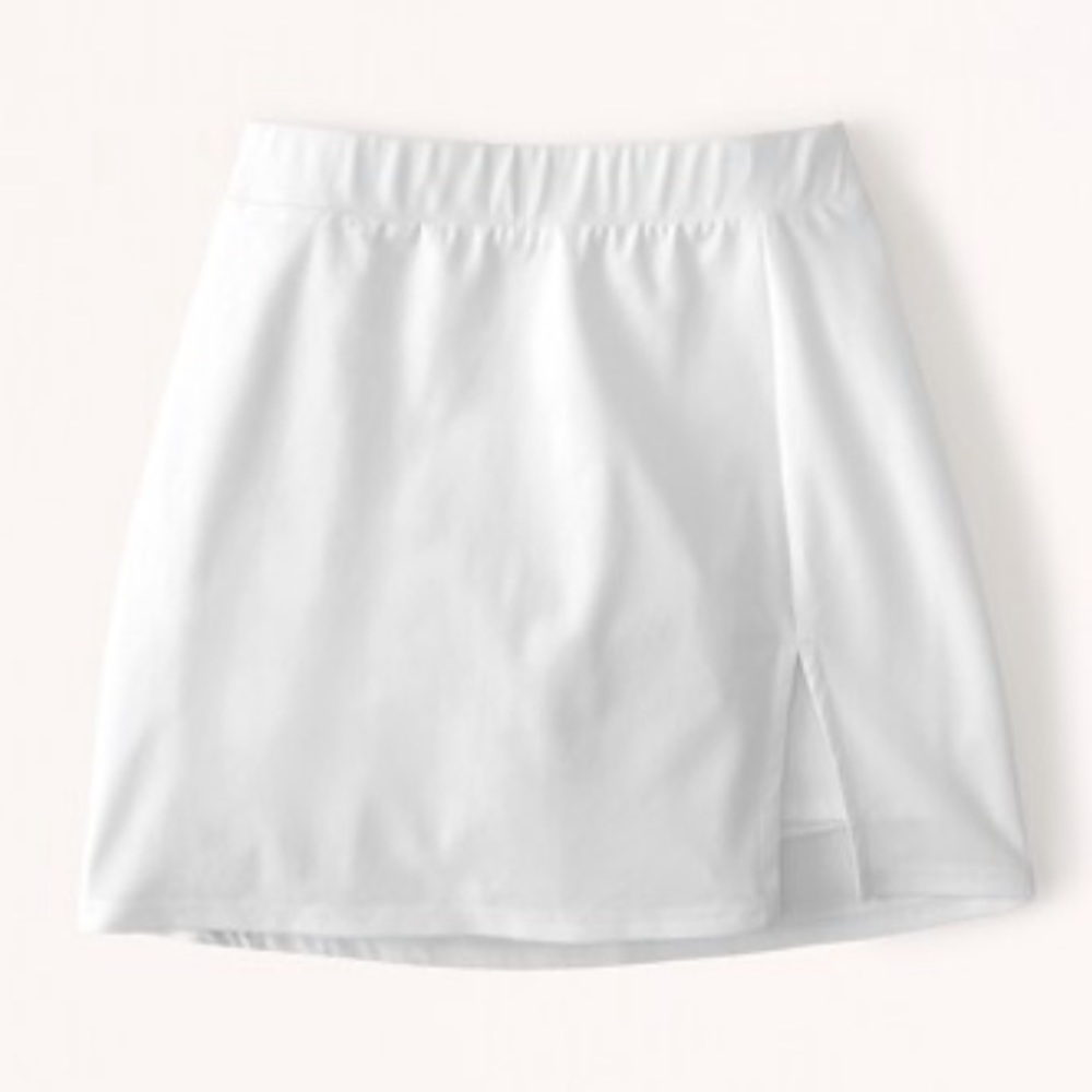 Abercrombie White Linen Mini Skirt